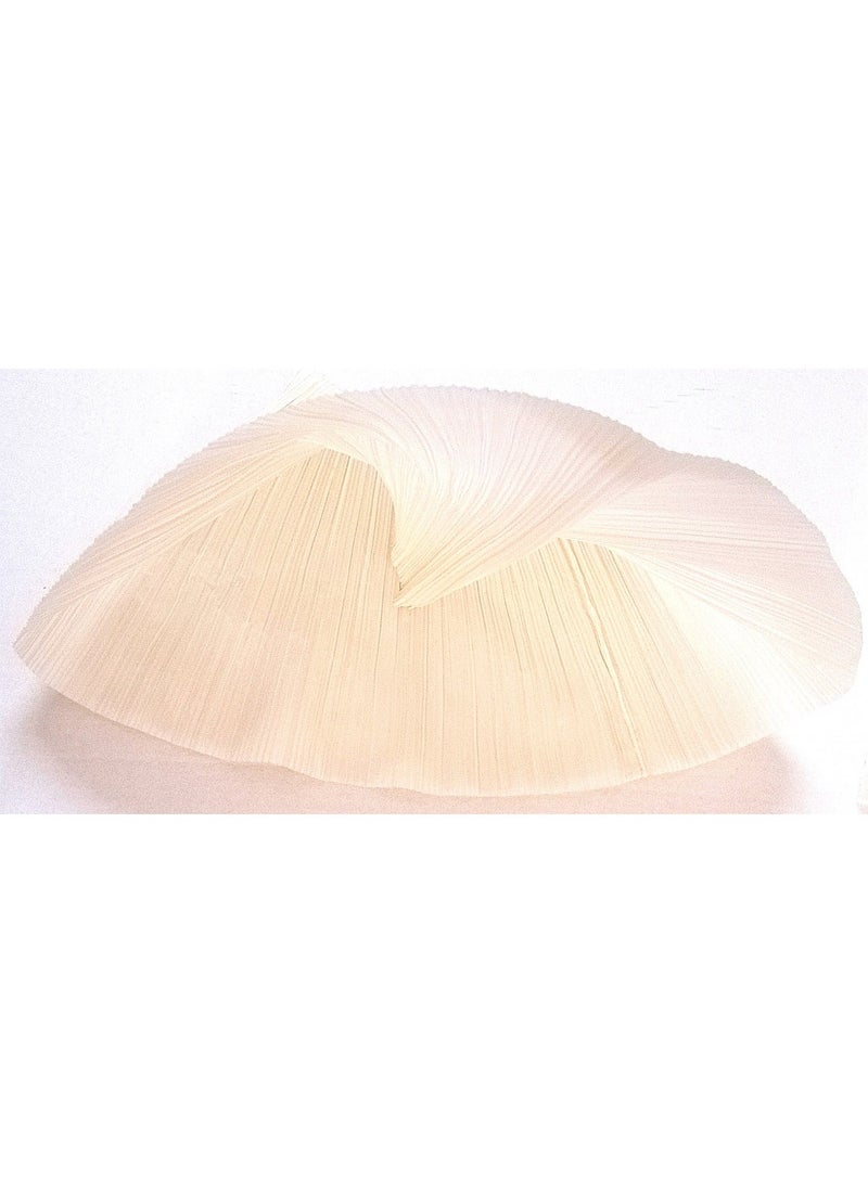Silk cornice (lampshade cover replacement part), matte pearl white color, length 54 cm, width 24 cm, depth 27 cm, used for decoration, fashion and crafts. - Image 2